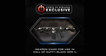 The special Ghosts-themed skin for Black Ops 2