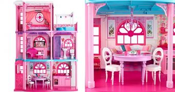 Barbie is selling her pink dream house