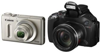 Canon PowerShot S100 and SX40 HS cameras