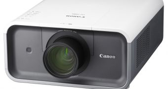 The Canon LV-7585 multimedia projector