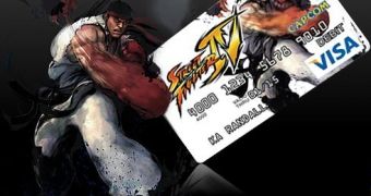 A Street Fighter-themed card from Visa and Capcom