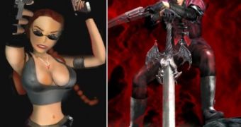 Lara Croft (Tomb Raider) and Dante (Devil May Cry)