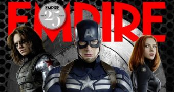 Captain American and Black Widow are revelead in the Empire Magazine cover