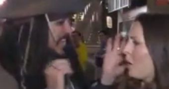 “Captain Jack Sparrow Interrupts News Reporter” Video Is Fake