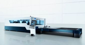 German company Trumpf’s laser cutting machine for tool manufacturing.