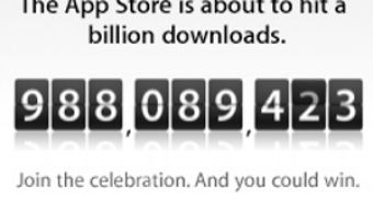 App Store 1 Billion downloads countdown