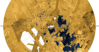 Cassini captures radar images of Titan's lake-filled northern hemisphere