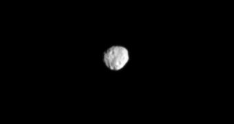 September 2013 Cassini image of the Saturnine moon Janus