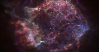 AN older picture of the Cassiopeia A exploded supernova remnants