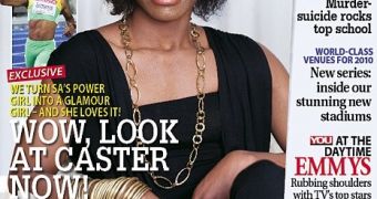 Caster Semenya on the cover of YOU glossy magazine