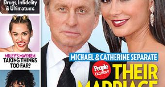 Catherine Zeta-Jones and Michael Douglas are taking a break to “evaluate and work on their marriage”