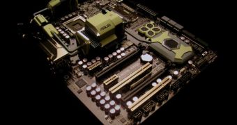 The ASUS Marine Cool concept motherboard