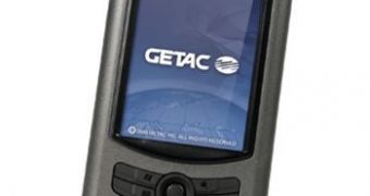 The Getac PS535F fully rugged GPS PDA showcased at CeBIT