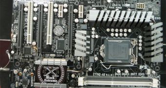 CeBIT 2012: ECS Presents Intel Z77 Black Extreme Motherboards for Ivy Bridge CPUs
