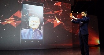 Alibaba chairman, Jack Ma, on stage at CeBIT 2015