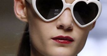 Heart-shaped sunglasses, the hottest beach accessory this year