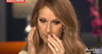 Celine Dion talks about husband's cancer battle, gets teary-eyed in ABC interview