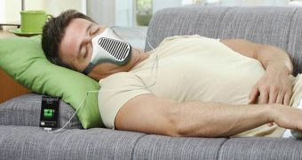 The AIRE mask allows you to charge your phone while sleeping, by breathing (concept)
