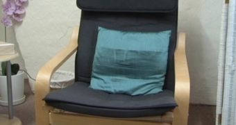 A charity staffer is convinced that Jesus Christ's face is embedded in a cushion