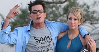 Charlie Sheen and fiancée Brett Rossi
