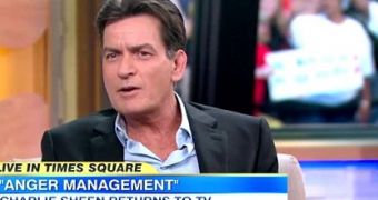 Charlie Sheen promotes “Anger Management” on Good Morning America