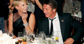 Sean Penn and Charlize Theron enjoy themselves out on a date for his charity event