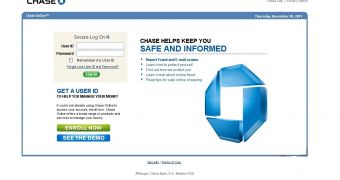 Chase Bank phishing site