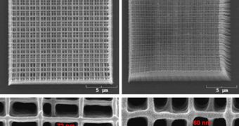 Photonic crystals structures of 65nm and 70nm process node