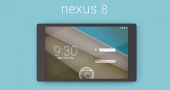 Nexus 8 with Android L shown in concept
