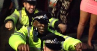 UK police do viral dance at festival