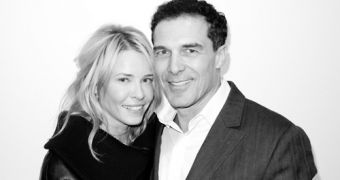 Chelsea Handler and Andre Balazs in one of their first pictures together as a couple
