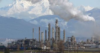 Anacortes Refinery (Tesoro), on the north end of March Point southeast of Anacortes, Washington; experts note that capturing emissions directly from the air is insanely expensive