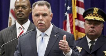 Chicago Police Superintendent Garry McCarthy addresses the media after 13 people were shot on a basketball court