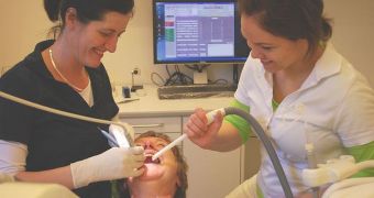 Parents seeing the dentist regularly set a good example for their children