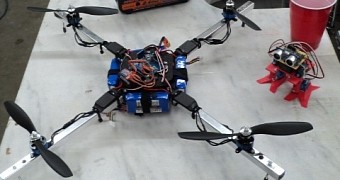 A Maker Faire quadcopter