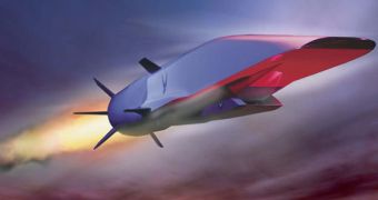 Rendering of a hypersonic aircraft in mid-flight