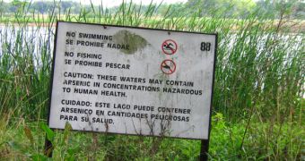 Signs like this are meant to keep people away from lakes that have been contaminated by dangerous chemicals