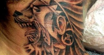 Chris Brown Gets Huge Wolf Tattoo on His Neck