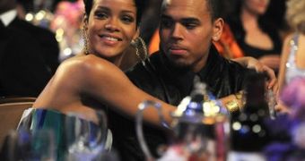 Rihanna and Chris Brown, only hours before the alleged attack on February 8