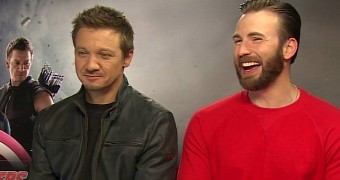 Jeremy Renner and Chris Evans promote “Avengers: Age of Ultron,” offend with Black Widow “joke”