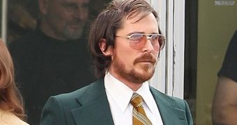 Christian Bale on the set of the Untitled David O. Russell/Abscam Project in Boston