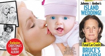 Christina Aguilera and daughter Summer Rain on the cover of People Mag
