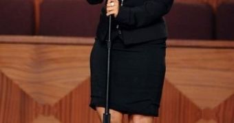 Christina Aguilera performs at Etta James' funeral