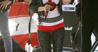 Christina Aguilera performs on the Today Show in celebration of the release of her “Bionic” album