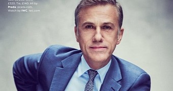 Christoph Waltz looks impeccable in Prada for GQ UK, the May 2015 issue