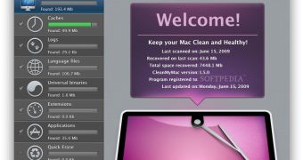 CleanMyMac user interface (UI)