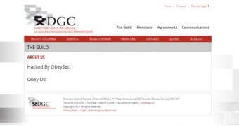 Directors Guild of Canada hacked