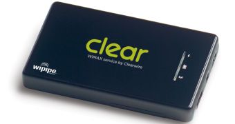 The CLEAR Spot WiMAX hotspot router
