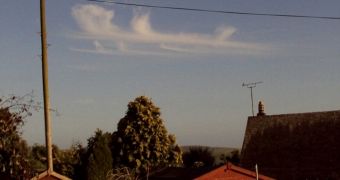 A nanny from Thurlestone, Devon, in the UK, snaps a shot of an unusual cloud