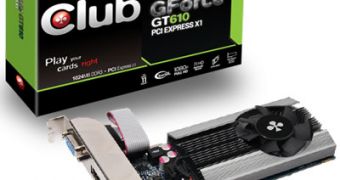 Club3D Intros Useful GeForce GT 610 PCI Express X1 Video Card